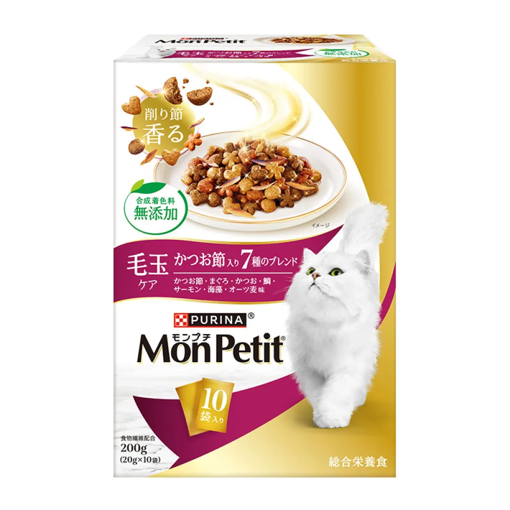 モンプチ ドライ 毛玉ケア7種のブレンド（かつお節入り） - ピュリナ